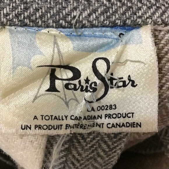 Vintage Paris Star Tan and Grey Neutral Plaid Pleated Midi Skirt Size XS - Picture 2 of 6